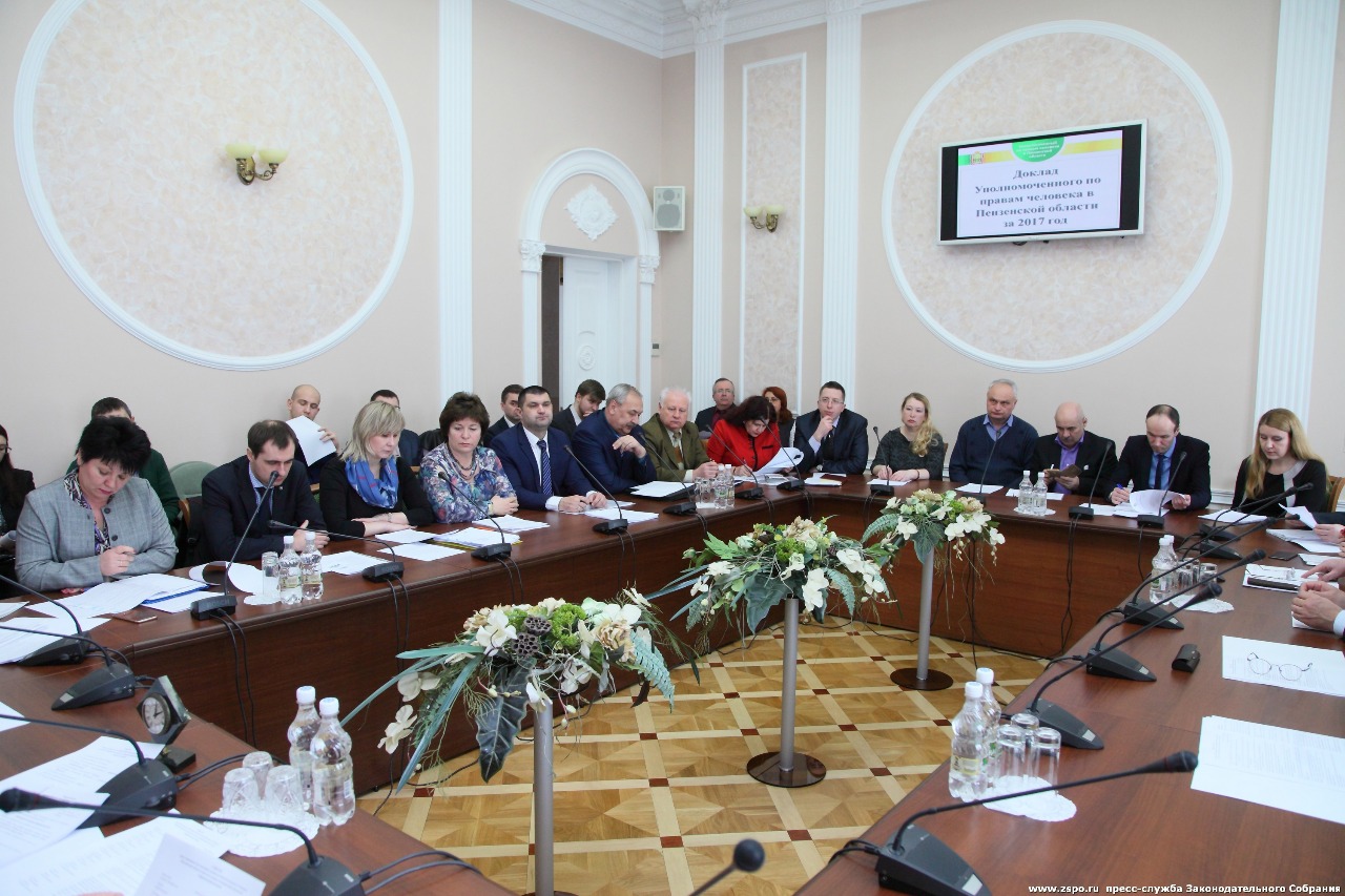 Доклад Уполномоченного за 2017 год рассмотрен на комитетах Законодательного Собрания Пензенской области